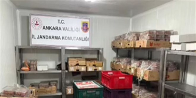 Ankara'da sağlıksız koşullarda 40 ton et ele geçirildi: 2 gözaltı