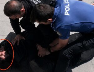 Çorlu’da iki polisimizi şehit eden saldırganın yakalanma anı kamerada