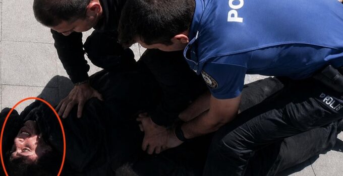 Çorlu’da iki polisimizi şehit eden saldırganın yakalanma anı kamerada