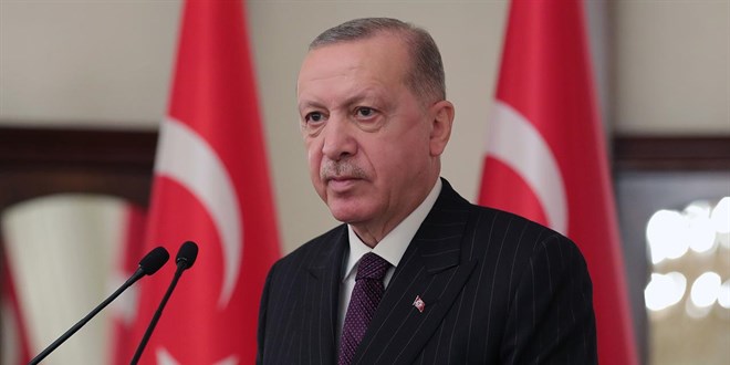 Cumhurbaşkanı Erdoğan'dan şehit polisler için başsağlığı mesajı
