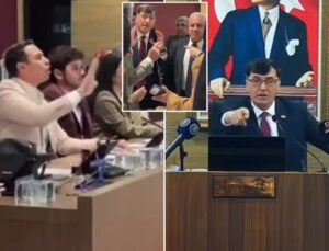 Kütahya Belediye Meclisinde ortalık karıştı: Burası sizin at çiftliğiniz değil