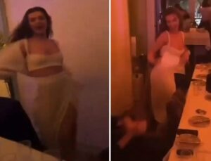 Melisa Döngel doyasıya eğlendi, dans performansı dikkat çekti
