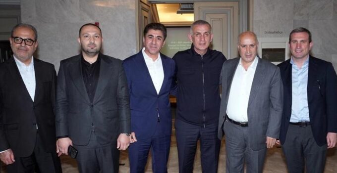 TFF Başkanı İbrahim Ethem Hacıosmanoğlu, Mehdi Taj ile buluştu