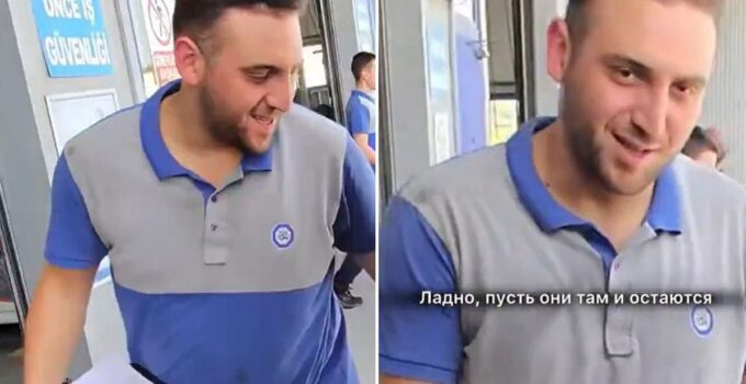 TÜVTÜRK personeliyle dalga geçmek isteyen Rus kadın, ters köşe oldu