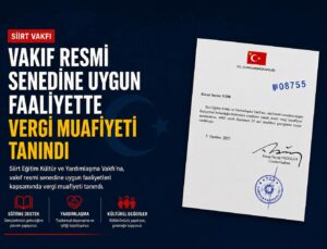 Siirt Vakfı’ndan Tarihi Başarı! Tevfik Cengiz: “Bu Gurur Tüm Siirtlilerindir”