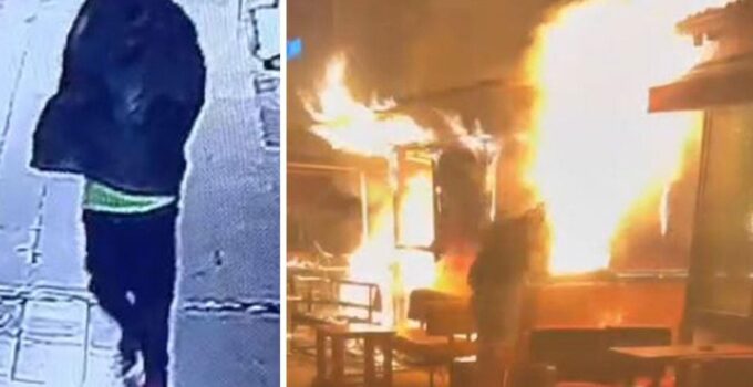 Çöp poşeti ile yüzünü saklayıp, çay ocağını yaktı