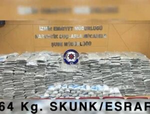 İzmir’de düzenlenen operasyonda 764 kilogram uyuşturucu madde ele geçirildi