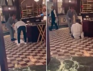 Restoranın ortasında namaz kıldı! Görüntü kullanıcıları ikiye böldü