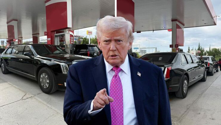 ABD Başkanı Trump’ın konvoyundaki araçlar Ankara’da görüntülendi