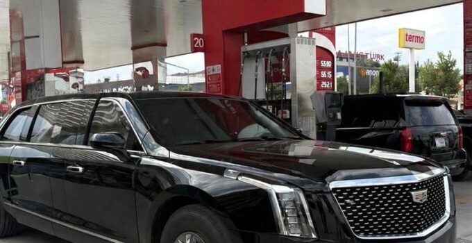 ABD Başkanı Trump’un makam aracı "canavar" Ankara yollarında