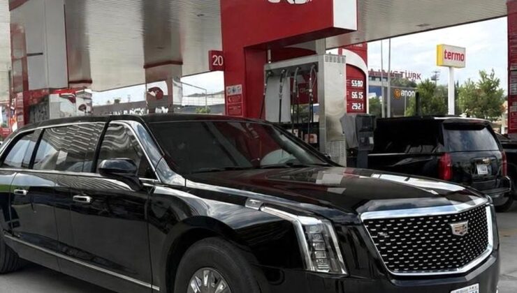 ABD Başkanı Trump’un makam aracı "canavar" Ankara yollarında