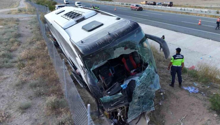 Aksaray’da 44 kişinin yaralandığı otobüs kazasında 1 kişi hayatını kaybetti