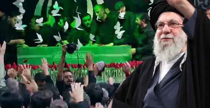Ali Hamaney’in cenazesi Tahran’da binlerce kişinin önünde