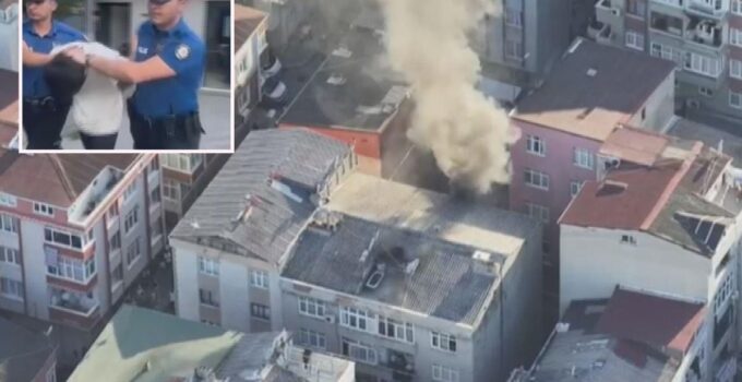 Annesinden para alamayınca evi ateşe verip kaçan kundakçı yakalandı