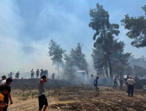 Antalya’nın Kaş ilçesinde ormanlık alanda yangın çıktı