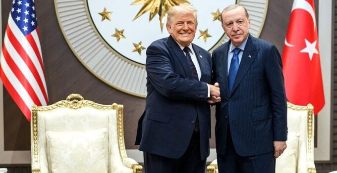 Beyaz Saray, Trump ile Cumhurbaşkanı Erdoğan’ın fotoğrafını paylaştı