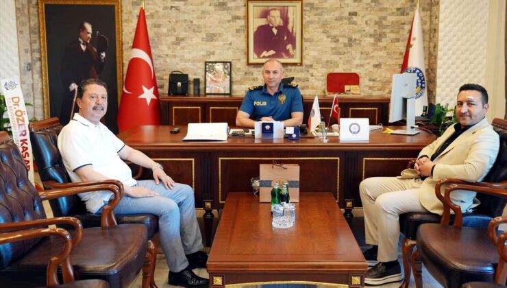 Beypazarı Belediye Başkanı Özer Kasap, İlçe Emniyet Müdürlüğünü ziyaret etti
