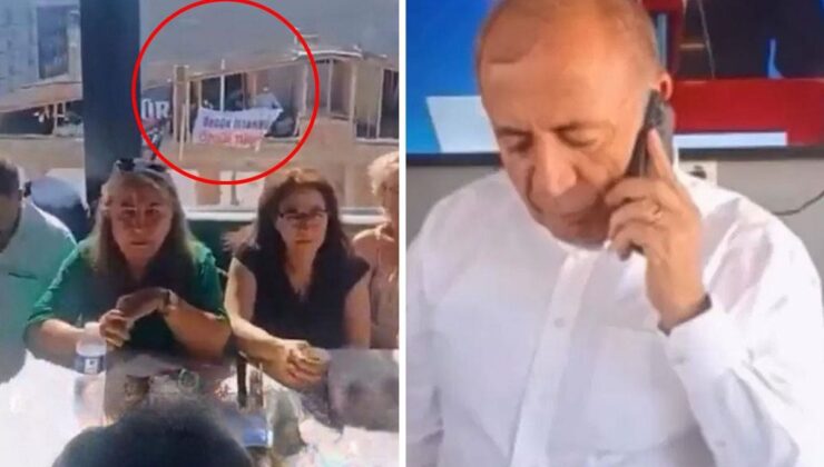 CHP Gençlik Kolları’ndan Gürsel Tekin’in toplantısına pankartlı protesto
