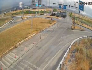 Çorum’da iki TIR’ın çarpıştığı kaza kamerada
