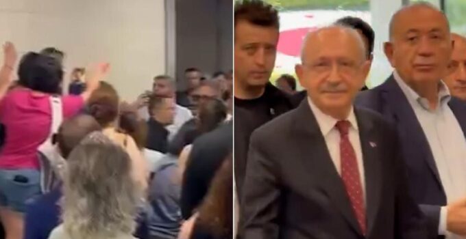 Deniz Göktaş’a destek için adliyeye giden Kılıçdaroğlu’na protesto