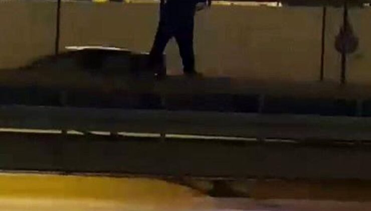 E-5’te tehlikeli anlar: Alkollü olduğu iddia edilen şahıs ortalığı birbirine kattı