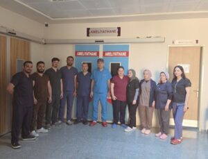 Gaziantep’te bir hastanın rahminden 2,5 kilogramlık miyom çıkarıldı