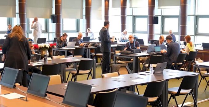 Haberler.com Ankara Temsilcisi, NATO Zirvesi için kurulan Uluslararası Medya Merkezi’ni görüntüledi
