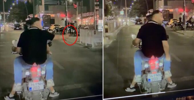 İstanbul’da infial yaratan görüntü! Silahını vatandaşlara doğrulttu