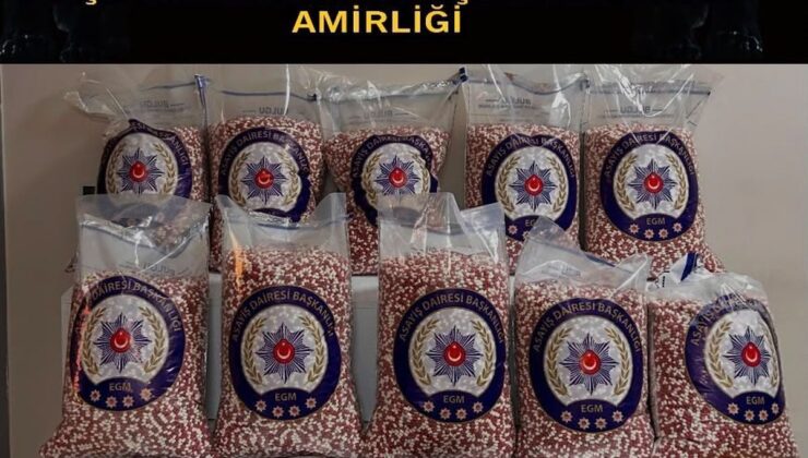 İzmir’de 280 bin sentetik ecza ele geçirildi; 3 gözaltı