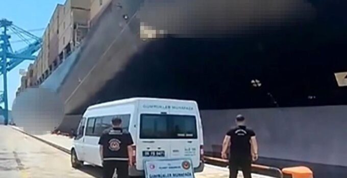 İzmir’de gemide yaklaşık 200 ton kaçak akaryakıt ele geçirildi