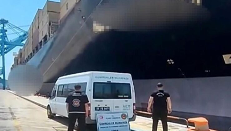 İzmir’de gemide yaklaşık 200 ton kaçak akaryakıt ele geçirildi