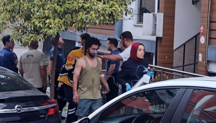 Kağıthane’de 5 katlı binada çıkan yangında 7 kişi kurtarıldı