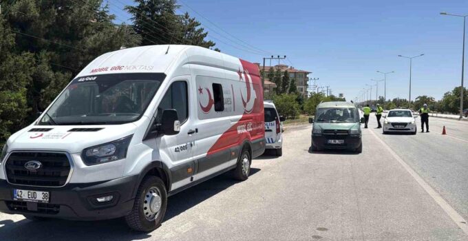 Konya Ankara Kara yolunda NATO Zirvesi denetimleri