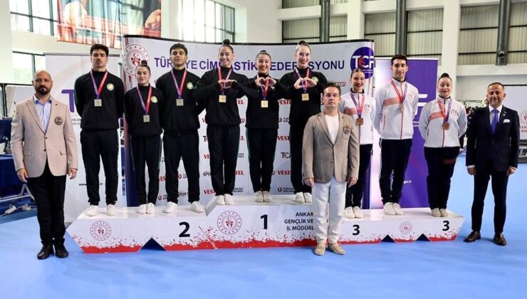 MCBÜ’lü cimnastikçilerden Ankara’da madalya yağmuru
