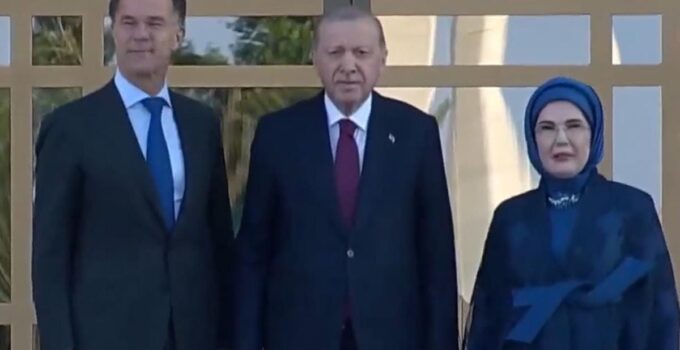 NATO liderleri şerefine Beştepe’de resepsiyon! Erdoğan çifti liderleri karşılıyor