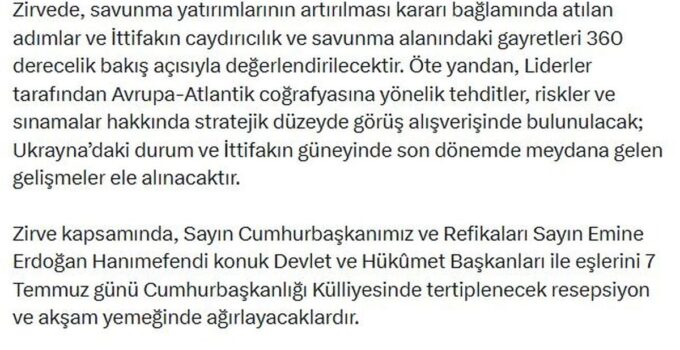 NATO Zirvesi 7-8 Temmuz’da Ankara’da: Tehditler ve Ukrayna Masada