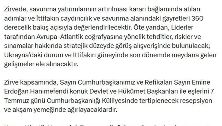 NATO Zirvesi 7-8 Temmuz’da Ankara’da: Tehditler ve Ukrayna Masada