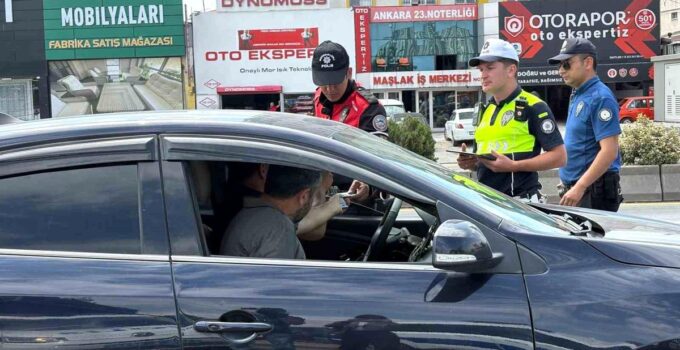 NATO zirvesi kapsamında Ankara’daki trafik denetimleri devam ediyor