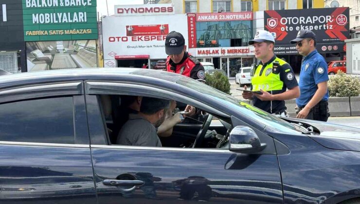NATO zirvesi kapsamında Ankara’daki trafik denetimleri devam ediyor
