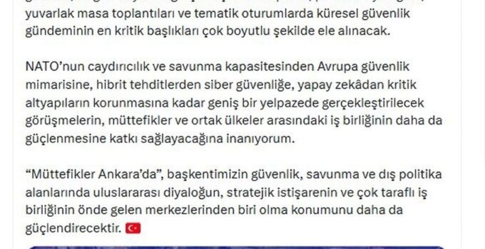 NATO Zirvesi’ne özel ‘Müttefikler Ankara’da’ programı düzenlenecek