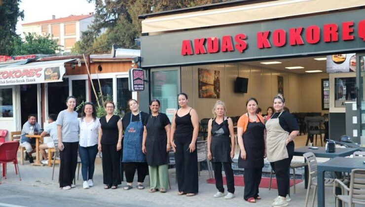Ödemiş’te sokağın tamamı kadın esnafa emanet
