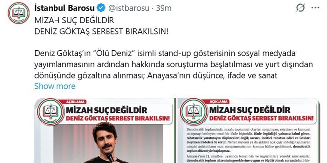 Rahmi Koç'u kınayan Baro, Deniz Göktaş'a sahip çıktı