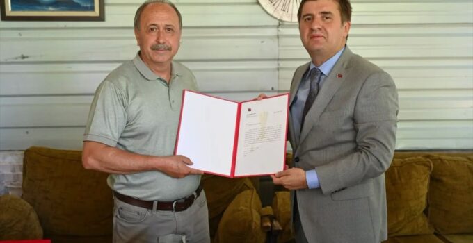 Şehit Jandarma Astsubay Yusuf Ergün’e Şehadet Belgesi