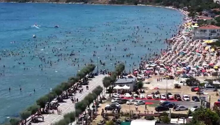 Silivri halk plajı doldu taştı