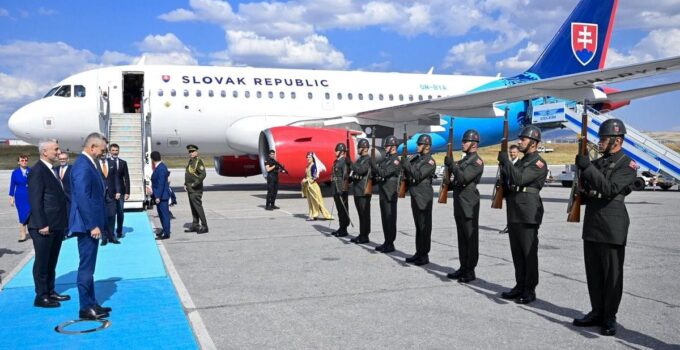 Slovakya Cumhurbaşkanı Pellegrini ve Slovenya Başbakanı Jansa Ankara’da