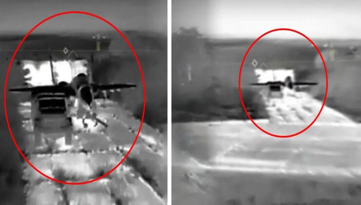 Ukrayna: Kırım’da Belbek Askeri Havaalanı’ndaki bir Rus "Mig-29" savaş uçağına saldırı düzenledik