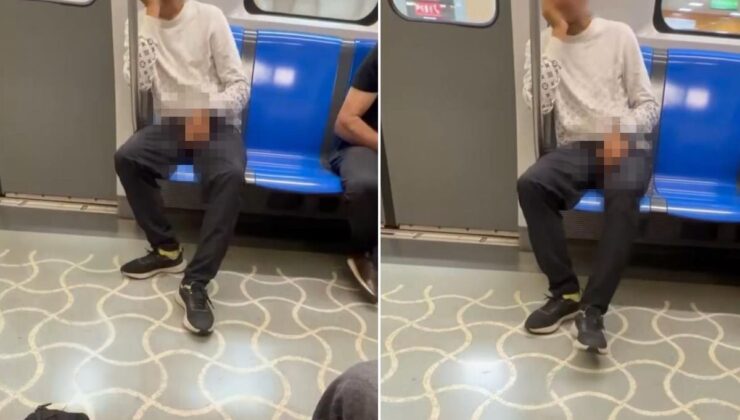 Yakalayın bu sapığı! İstanbul metrosunda mide bulandıran görüntü