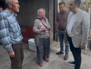 AK Parti Kırıkkale Milletvekili Kaplan’dan evi yanan aileye ziyaret