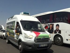 Bosna Hersek’ten yola çıkan “Filistin Konvoyu” Habur Sınır Kapısı’na ulaştı