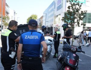 Düzce’de yayalaştırılan caddelerde motosiklet denetimi: 17 ceza